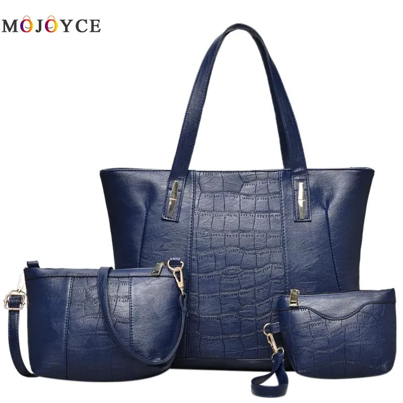 3pcs Famous Brand Women Bag Ladies Shoulder Bags PU Leather Female Handbags Large Capacity Casual Tote Bolsa Feminina