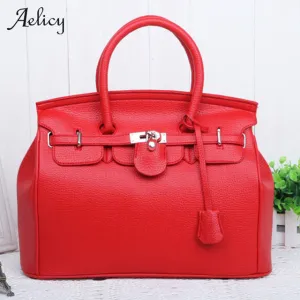 Aelicy pu leather bag female woman designer bags luxury high quality leather belt bag women casual tote crossbody bags for women