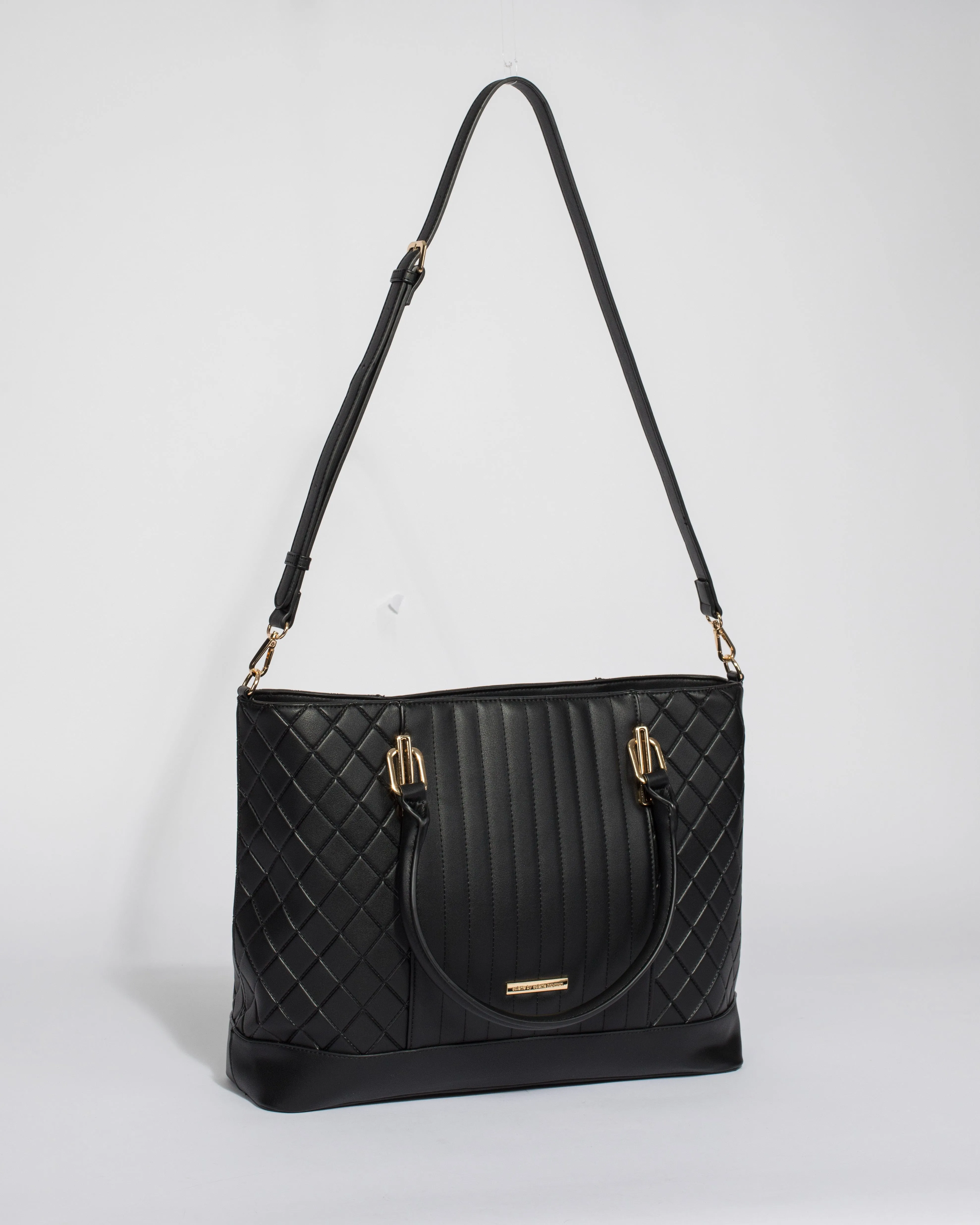 Black Aviana Tote Bag