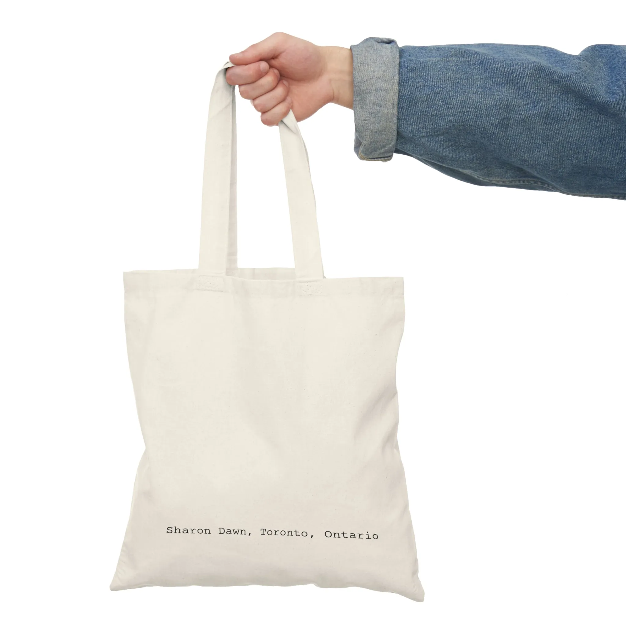 Cat playing a guitar - Natural Tote Bag ~ Sharon Dawn Collection