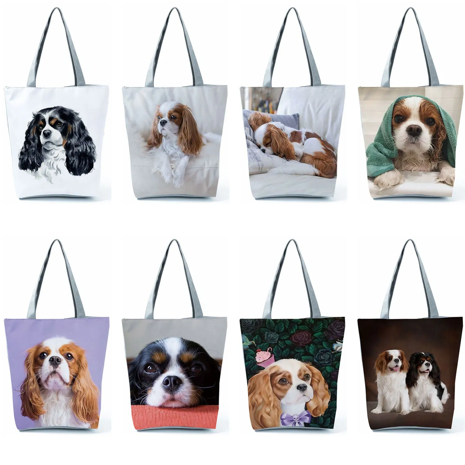 Cavalier King Charles Shoulder Tote Bag