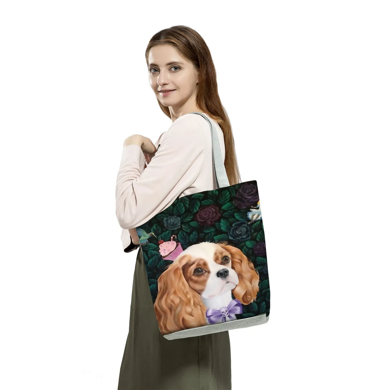 Cavalier King Charles Shoulder Tote Bag