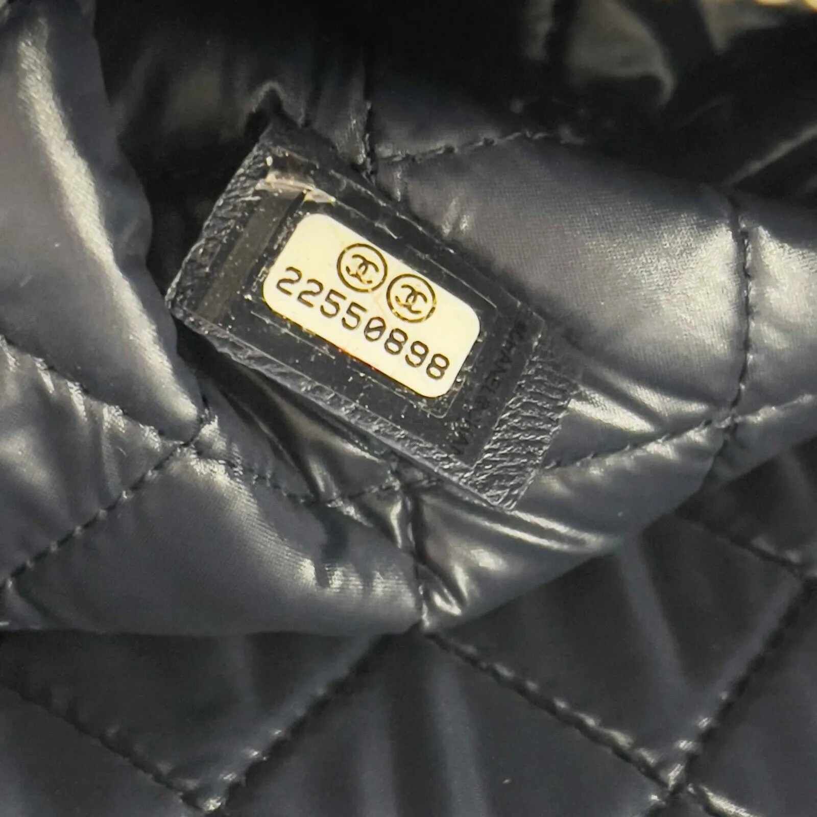 CHANEL - 16P Medium Airline Lambskin Leather Pouch /Clutch - Blue Red Black - CC