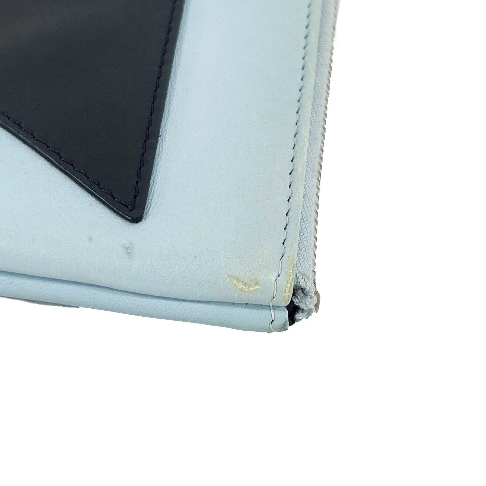 CHANEL - 16P Medium Airline Lambskin Leather Pouch /Clutch - Blue Red Black - CC