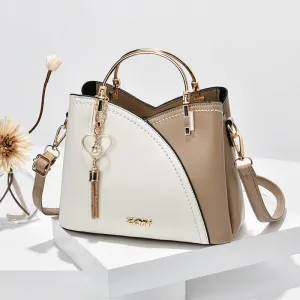 Clara  Handtasche mit Farbblock und Quaste fr Damen