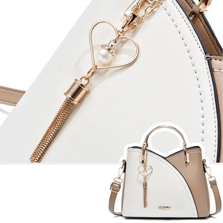 Clara  Handtasche mit Farbblock und Quaste fr Damen