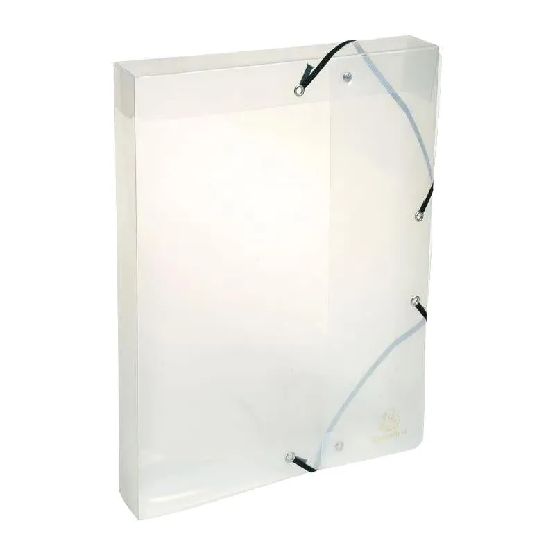 Exacompta A4 Clear Filing Box, 1" Spine