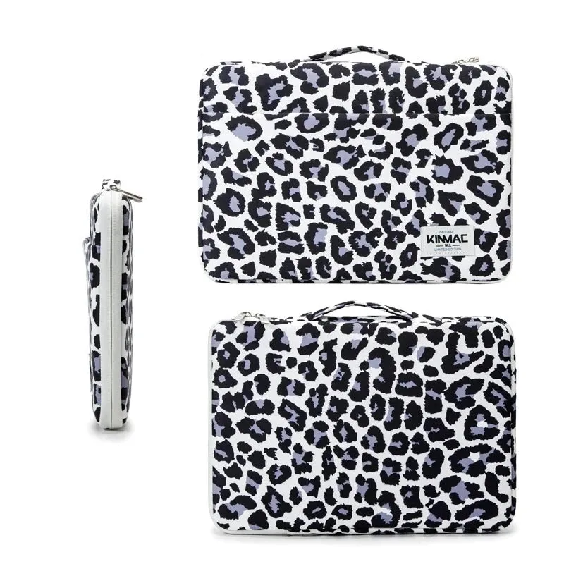 For Macbook Air Pro M1 12,13.3,14,15.4,15.6 Inch Leopard Hand & Laptop Bag
