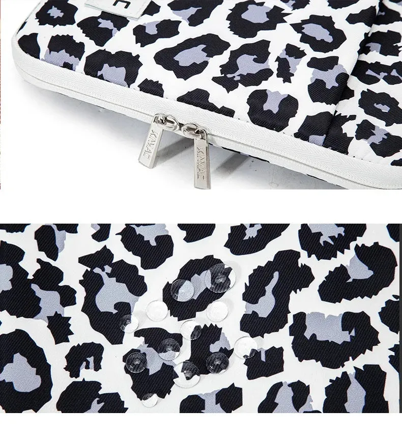 For Macbook Air Pro M1 12,13.3,14,15.4,15.6 Inch Leopard Hand & Laptop Bag