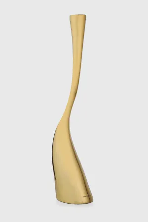 Gold Swirl Candle Holder - Tall