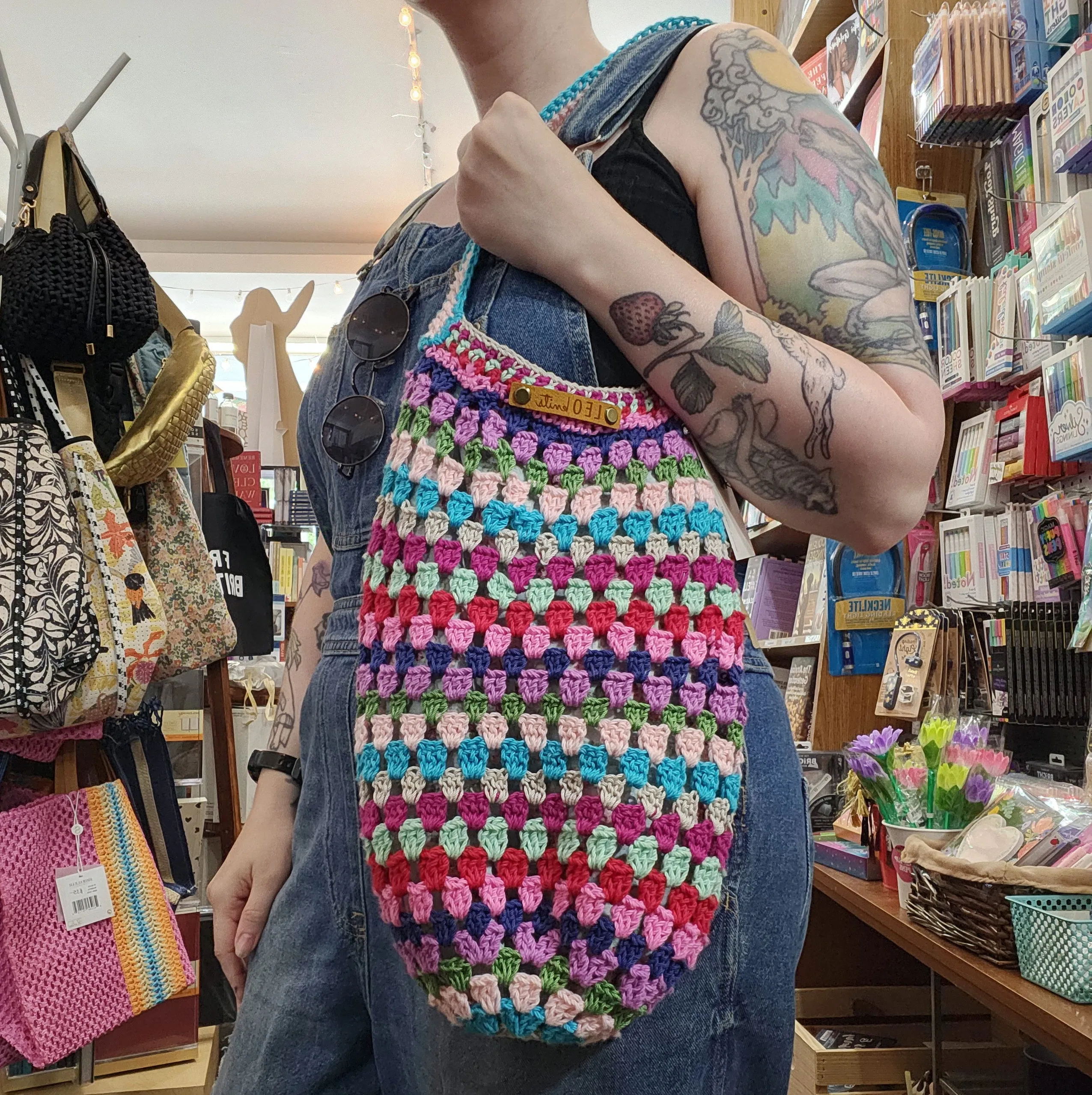 Granny Square Market Tote