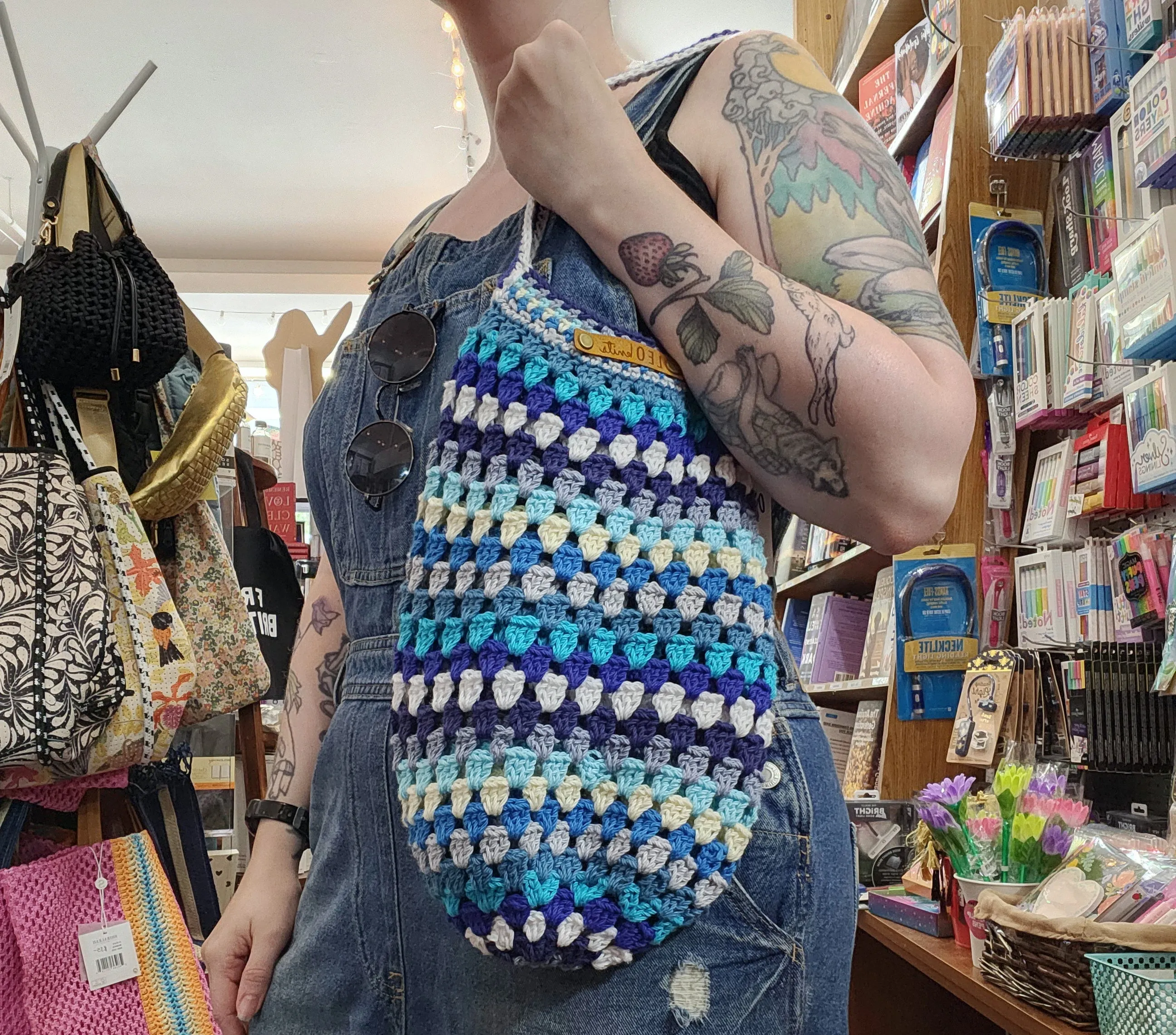 Granny Square Market Tote