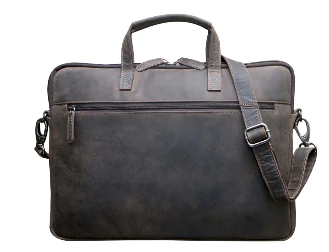 Greenwood Leather - Leather Laptop Sleeve - 13 / 15 / 16 inch with Strap GWLP06