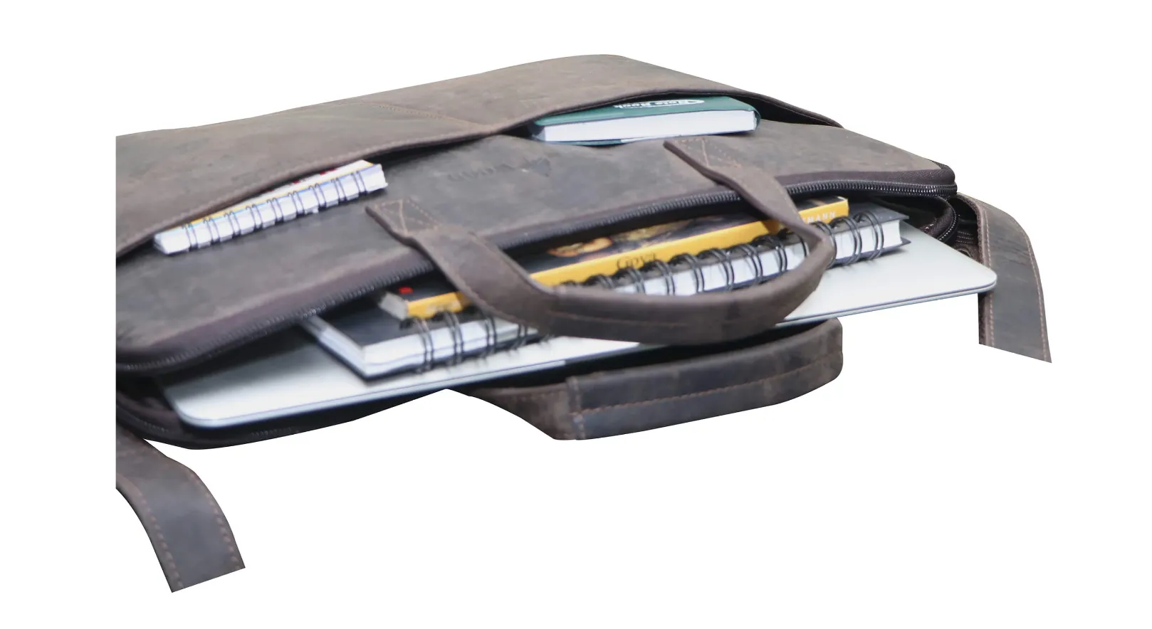 Greenwood Leather - Leather Laptop Sleeve - 13 / 15 / 16 inch with Strap GWLP06