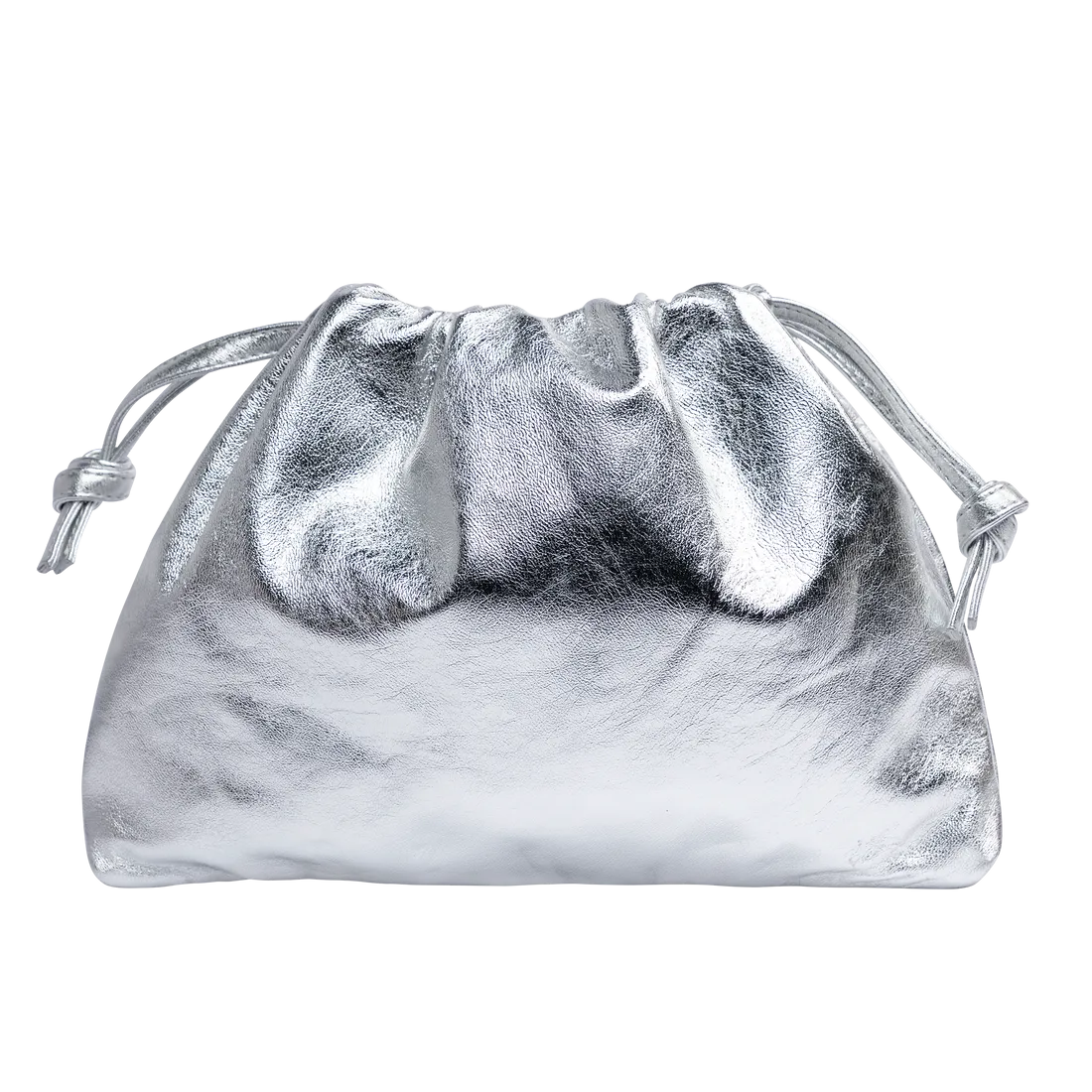 Monica Clutch in Silver
