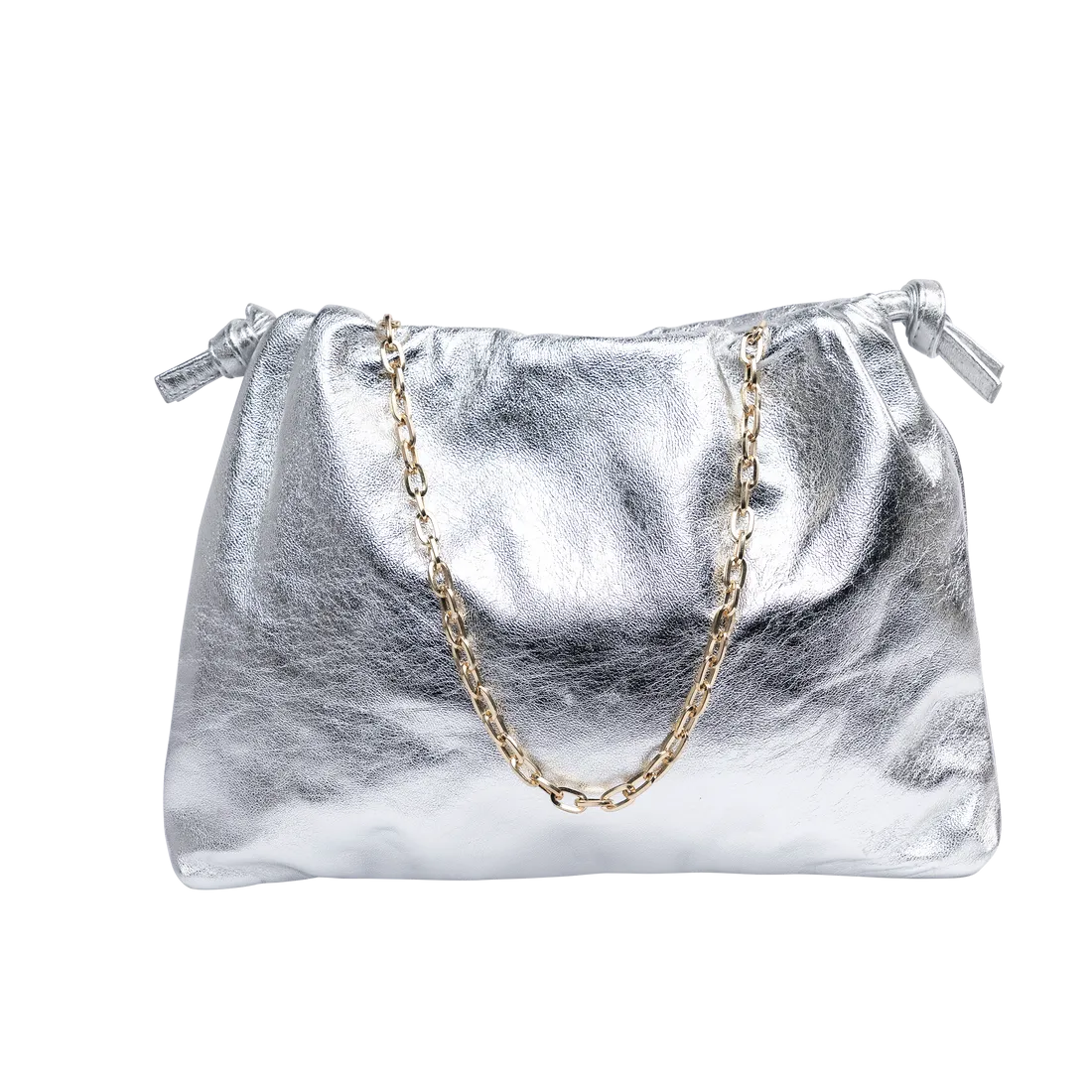 Monica Clutch in Silver