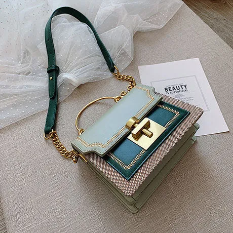 Pathwork PU Leather Crossbody Bags Vintage Shoulder Messenger Bag Clutch Casual Totes Purse