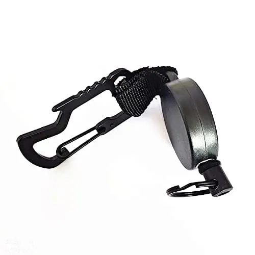 Retractable Keychains Key Rings,Multitool Carabiner Key Belt Clip Badge Holder Reel with Wire Rope Bottle Opener (3Pack)