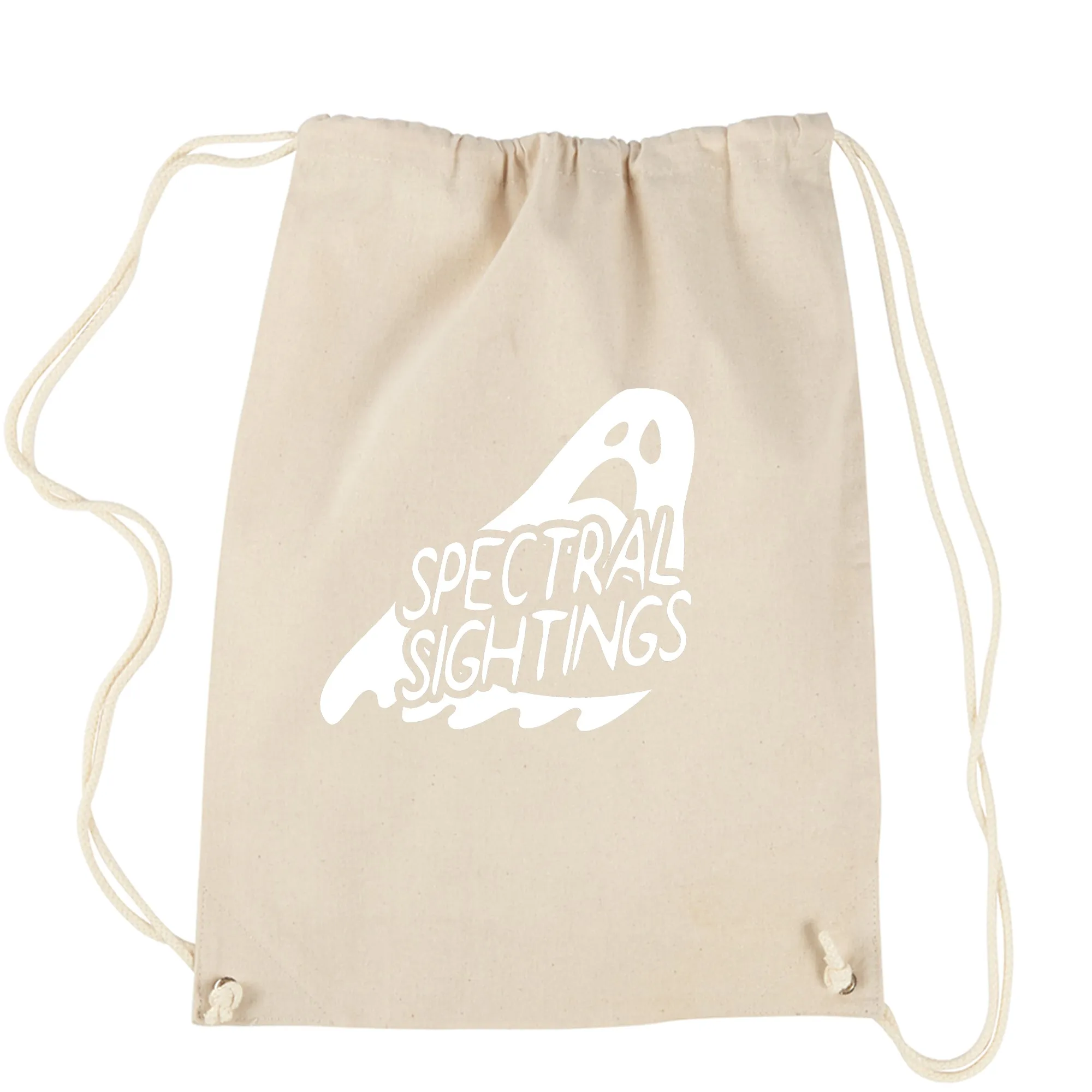 Spectral Sightings Horror Movie Drawstring Backpack