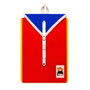 ykra backpack scout - blue, red and yellow