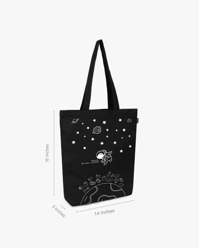 Zipper Tote Bag - Houston we have a problem